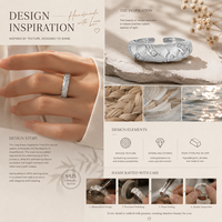 Anillo de Eternidad Ajustable de Plata de Ley 925 con Circonitas Trenzadas, Diseño Original, para Mujer, Joyería de Lujo para Boda, Regalo, Uso Diario