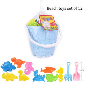 2023 grosir mainan pantai Set ember mainan pasir banyak kotak pasir plastik lucu dengan Kit hewan pantai toyr anak-anak - Product Image 2