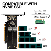 JEIFactory 4x NVMe PCIe 4,0 Tarjeta adaptadora 256Gbps X16 Bifurcación Compatible con RAID 0/1/5 para M.2 SSD HDD Enclosure Categoría de producto