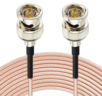 Câble coaxial RF BNC mâle-mâle RG179 75 Ohm HD-SDI 3G-SDI à conducteur en cuivre toronné personnalisable