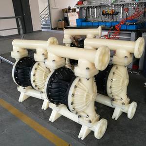 Pompe pneumatique à double diaphragme en polypropylène de 3 pouces, résistante à la corrosion, à grand débit, pour la solution de traitement des eaux usées, produits chimiques - Product Image 2