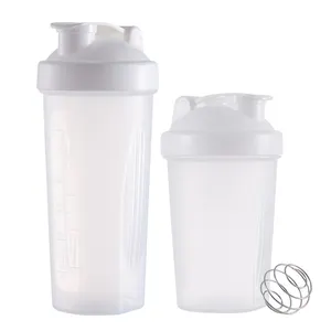 Logotipo personalizado 400ml 600ml Workout Blender Shaker Bottle Gym Protein Shaker Bottles