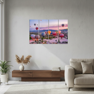 Cappadocia Sunrise <b>Canvas</b> Print - Goreme Landscape <b>Wall</b> Art,SET OF 4 <b>CANVAS</b> - Product Image 3
