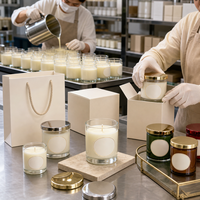 Op maat gemaakte cadeaudoos met sojabonen aromatherapie geurkaars met stijlopties voor thuisdecoratie - Thanksgiving & Kerstmis