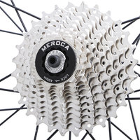MEROCA Vélo à roue libre ultra-léger à 8 vitesses 9/10/11 vitesses 25/28T Vélo de route pliant avec pignon à cassette en alliage