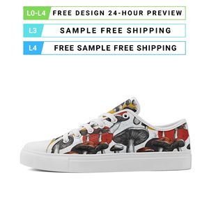 Custom Logo Print Vulcanized Shoes OEM/ODM Low Top Classic <strong>Canvas</strong> <strong>Sneakers</strong> for Men &amp; Women FN027-26009001-15 - Product Image 3