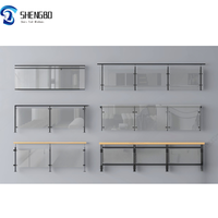 Rampe de balcon extérieur au design moderne Main courante simple pour le pont Villa Mall avec des matériaux en PVC disponibles en aluminium