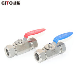 Válvula de Bola de Acero Inoxidable 316 con Control Manual, Conexión de Compresión BO, Varilla Hexagonal, Diseño de Paso Directo para Agua, 1000 PSI - Product Image 4