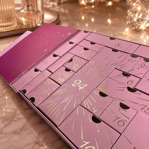 Calendario de Adviento de Belleza Navideño Personalizado al por Mayor, Caja de <span class=keywords><strong>24</strong></span> Días con Doble Puerta y Cajones, Empaque de Regalo Cosmético de Papel Rellenable - Product Image 4