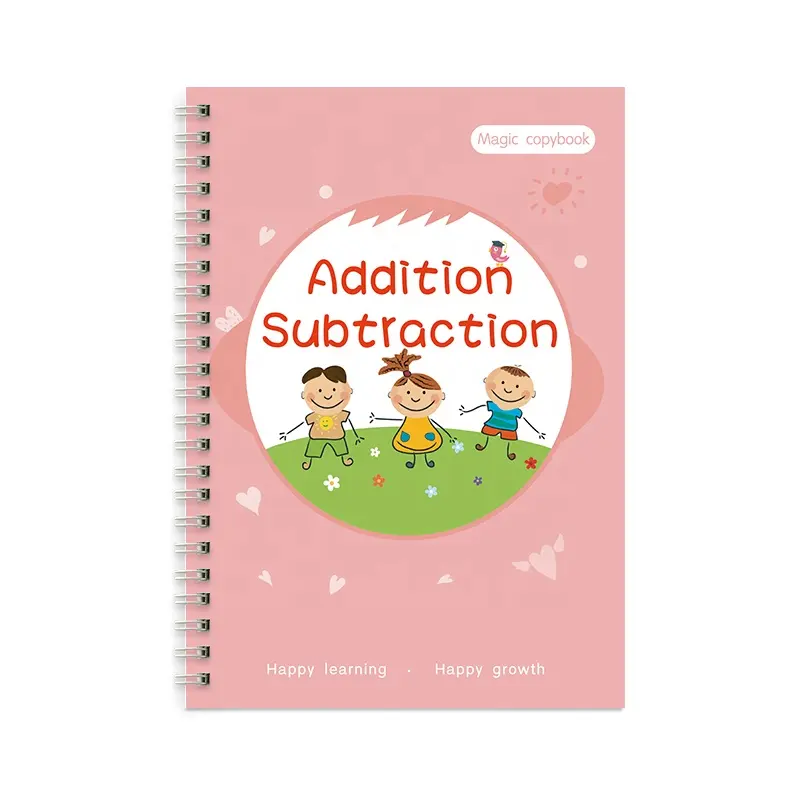 Buku Salinan Kaligrafi Alur Taman Kanak-kanak Pabrik Grosir Buku Anak-anak Ajaib Sampul Cetak Digital CMYK Kertas Dilapisi Dicetak