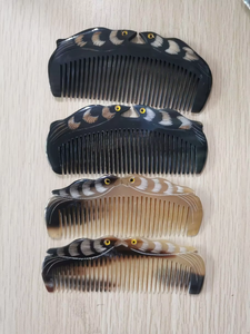 Vente en gros de peignes en corne de buffle de haute qualité, portables, naturels, écologiques, pour salon de coiffure et maison, style <span class=keywords><strong>canard</strong></span> <span class=keywords><strong>mandarin</strong></span> d'occasion - Product Image 6