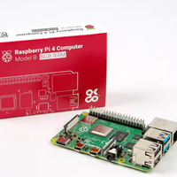 Placa de Desarrollo Raspberry Pi 4 Modelo B, Embalaje Original, 1GB/2GB/4GB de RAM DDR4, Procesador BCM2711B0 de 1.5 GHz con Wi-Fi