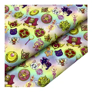 Newly Designed Cotton Printed Fabric Digital Animation Printed Fabric For Clothing
