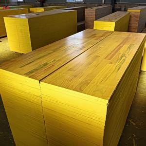 <span class=keywords><strong>ไม้อัด</strong></span>ฟีนอลิกกันน้ำ 21 <span class=keywords><strong>ม</strong></span><span class=keywords><strong>ม</strong></span>. 27 <span class=keywords><strong>ม</strong></span><span class=keywords><strong>ม</strong></span>. สำหรับงานแบบหล่อ 3 ชั้น สีเหลือง - Product Image 1