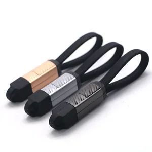 Kabel pengisi daya Cepat-silikon gemuk 4 in 1, kabel pengisian daya USB A/Tipe C ke kabel pengisi daya & sinkronisasi Data,