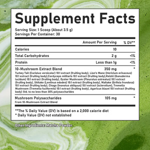 Polvo de Matcha con Polisacáridos de Champiñones a Precio de Mayoreo, Promueve una Función Inmunológica Saludable, Mejora la Concentración - Product Image 6