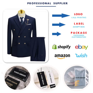 Y8211 Abito <span class=keywords><strong>da</strong></span> Uomo su Misura, Completo Due Pezzi, Maniche Lunghe, Doppiopetto, Vestibilità Slim, Abiti Formali per Sposi e Cerimonie - Product Image 2