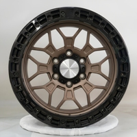 S3-00001 17-22 Jantes de voiture forgées en aluminium, design à disque profond en maille bronze mat personnalisé, norme DOT, pour Jeep Wrangler
