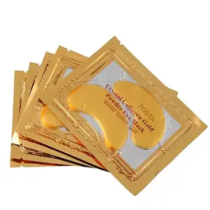Muestras gratis Cosméticos <span class=keywords><strong>de</strong></span> belleza coreanos Máscara <span class=keywords><strong>de</strong></span> Ojos <span class=keywords><strong>de</strong></span> cristal dorado <span class=keywords><strong>de</strong></span> 24 quilates <span class=keywords><strong>para</strong></span> hidratar Reducir las <span class=keywords><strong>ojeras</strong></span> - Product Image 1