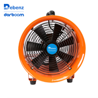 Ventilateur industriel portable à faible bruit, ventilation d'air, échappement, ventilateur axial, courant alternatif, usine de produits alimentaires et de boissons, autoportant, fermes, 1 AN
