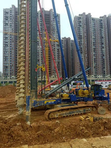 Mesin Pengebor Tiang Pancang Beton JOVE JZL120, Mesin Bor Auger Panjang, Rig Pengeboran CFA, Motor, Sasis Beroda untuk Penyangga Tiang Pancang Beton - Product Image 2