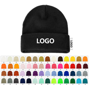 Bonnet <span class=keywords><strong>d</strong></span>'hiver 100 % acrylique personnalisé en gros, OEM ODM, bonnet tricoté uni pour femmes et hommes, idéal pour les voyages - Product Image 3