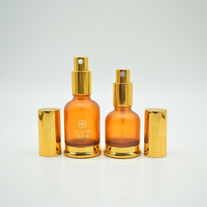 Vendita in fabbrica flaconi Spray per profumo in vetro smerigliato 20ml 30ml 50ml contenitore pompa per lozioni oli essenziali contenitori in vetro cosmetico - Product Image 5