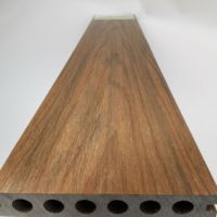Revêtement de sol extérieur en plastique bois de 18mm, antidérapant et imperméable en WPC pour le jardin, installation facile par clic
