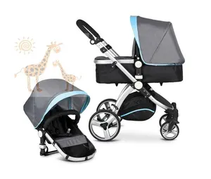 יוקרה גבוהה תינוק עגלת EN1888 B aby Pram/חלל גדול 3 ב 1 בייבי עגלת