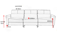 Canapé inclinable électrique minimaliste pour salon, en cuir véritable, combinaison 2+3 places avec chaise longue pour villa et home cinéma