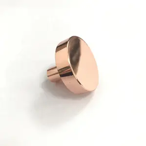 Kleiner Moderner Langlebiger Aluminium-Schrankgriff Knopf in <span class=keywords><strong>Gold</strong></span>-Rosé-Finish für Kleiderschrank Schublade Kommode Küche Bad Wohnzimmer - Product Image 2