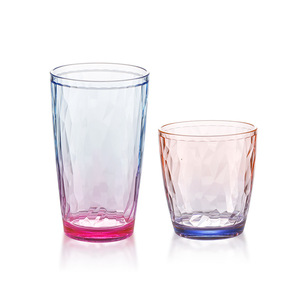 <span class=keywords><strong>Gobelet</strong></span> en <span class=keywords><strong>plastique</strong></span> PC <span class=keywords><strong>imitation</strong></span> verre cristal dégradé bicolore, couleur unie, été 2024 - Product Image 5