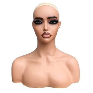 <span class=keywords><strong>Testa</strong></span> di manichino in Pvc con spalle femminili per esposizione di parrucche <span class=keywords><strong>testa</strong></span> di manichino afroamericano <span class=keywords><strong>testa</strong></span> <span class=keywords><strong>e</strong></span> busto di manichino femminile - Product Image 1