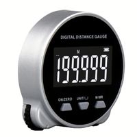 Multi Functional Digital Roller Electronic Ruler for Measuring Straight and Curved Surfaces Using a Measuring Tape
