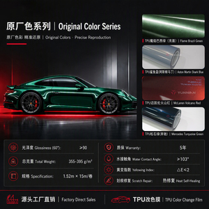 ฟิล์มเปลี่ยนสีรถยนต์แบบ TPU เงา ฟิล์มป้องกันสีรถยนต์ตรงสีโรงงาน ฟิล์มติดรถยนต์แบบเต็มคัน - Product Image 1