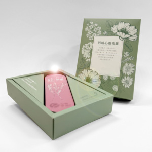 Baha Heart Flower Oracle Card Set Elegant Green <b>Box</b> With <b>Floral</b> Design High-End Gift Packaging - Product Image 5