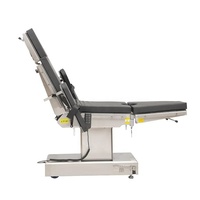 Table chirurgicale multifonctionnelle avec réglage manuel de la hauteur, appui-tête, salle d'opération hospitalière, table d'opération électrique