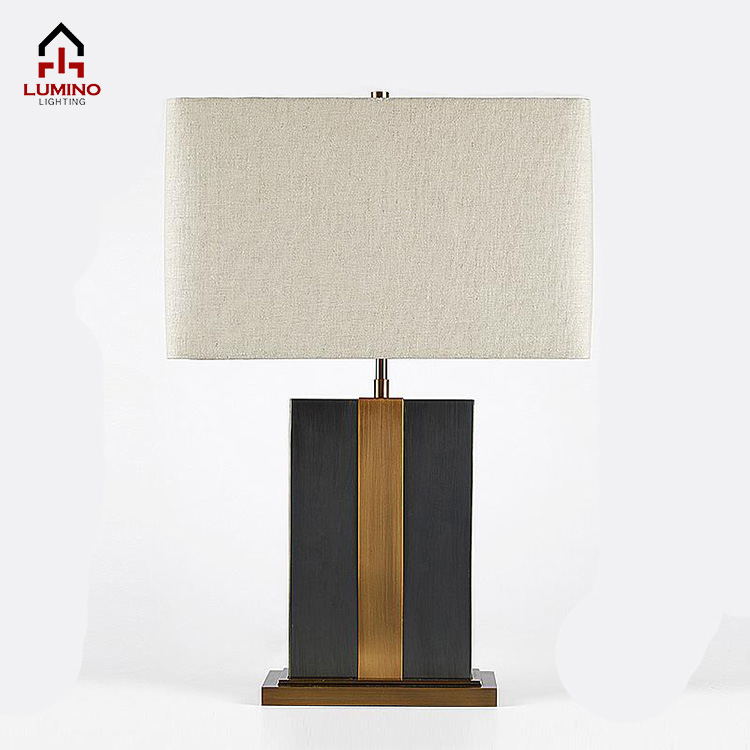 Grey right angle lampshade +Grey marble