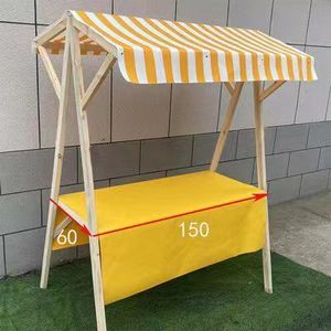 Tùy chỉnh bằng gỗ gấp kệ lưu trữ cho thị trường ngoài trời di động trung tâm mua sắm hiển thị đứng hoạt động nhà kho gian hàng đồ nội thất - Product Image 4