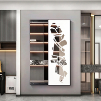 Miroir pleine longueur luxe porcelaine cristal, méduse étoilée incrustée de cristaux écrasés
