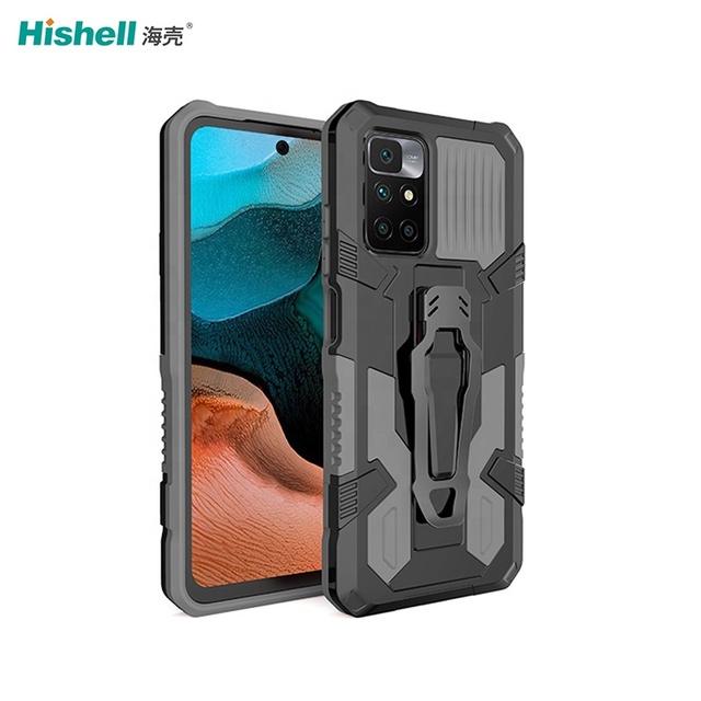 Anti-drop PC MechWarrior With Back Clip Strong Shockproof Protection Armor Phone Case Covers for Xiaomi Redmi 10