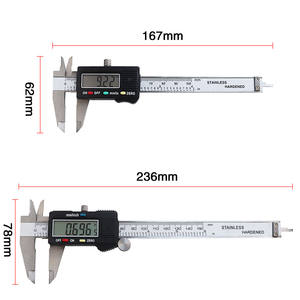 Calibrador Digital de Aço Inoxidável Boasta com Medidor de Profundidade, Ferramenta de Medição LCD de 0-150mm para Medição de Precisão - Product Image 6
