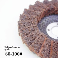Disque à lamelles en nylon non tissé pour polissage et ponçage, 4,5 pouces (115 mm), en acier inoxydable, prix usine bas