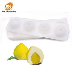 <span class=keywords><strong>Moule</strong></span> à gâteau en <span class=keywords><strong>silicone</strong></span> 3D à <span class=keywords><strong>4</strong></span> cavités en forme de pêche pour pâtisserie, desserts DIY, ustensiles de cuisine, outils de pâtisserie MC-129 - Product Image 1