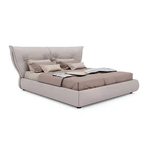 Nubuck Luxury king Size <strong>Bed</strong> Frame Luxury Double Storage <strong>Bed</strong> with Storage for Bedroom No Reviews yet - Product Image 1
