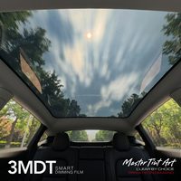 Kit de Película Inteligente PDLC Astrace 3MDT para Ventanas de Auto, Bloqueo de 60% de Infrarrojos y 99% de Rayos UV, Grosor de 10mil, Garantía de 5+ Años para el Cristal Trasero del Techo del Tesla Model 3