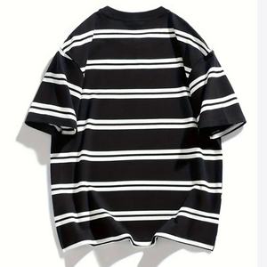 เสื้อยืดเจอร์ซีย์ทรงบ็อกซี่โอเวอร์ไซส์ พิมพ์โลโก้ตามสั่ง ผ้าฝ้าย 100% ไหล่ตก สไตล์สปอร์ต สตรีทแวร์ สีพื้น ระบายอากาศได้ดี เป็นมิตรต่อสิ่งแวดล้อม สำหรับผู้ชาย - Product Image 4