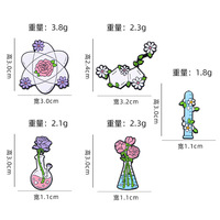 Broche Offre Spéciale élément chimique Structure moléculaire insigne d'épinglette pour chimie émail épinglettes pour enseignant