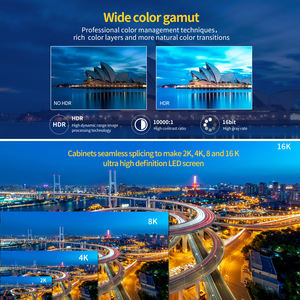 Mur vidéo LED Micro intérieur 16:9 P1.25/P1.56/P1.87/P2.5 4K Full HD HDR10+ 700cd/m² de luminosité pour cinéma maison et studio - Product Image 5