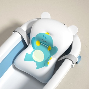Grande baignoire pliable en silicone pour bébé, utilisable assise ou allongée, pour soins à domicile, fournitures de douche pour bébé - Product Image 3